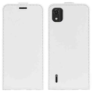 For Nokia C2 2nd Edition R64 Texture Vertical Flip Leather Phone Case(White)
