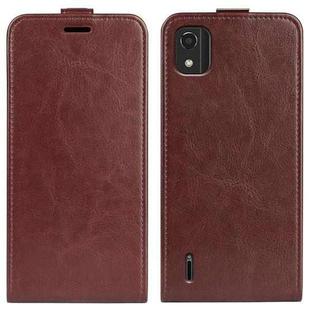 For Nokia C2 2nd Edition R64 Texture Vertical Flip Leather Phone Case(Brown)