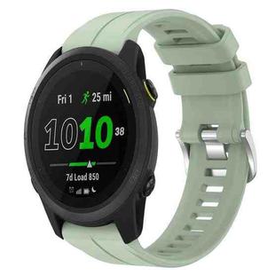 For Garmin Forerunner 745 22mm Silicone Sports Watch Band(Peppermint Green)