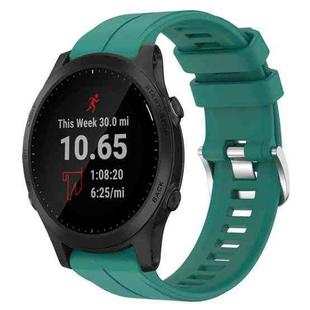 For Garmin Forerunner 945 22mm Silicone Sports Watch Band(Green)