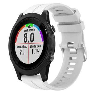 For Garmin Forerunner 935 22mm Silicone Sports Watch Band(White)
