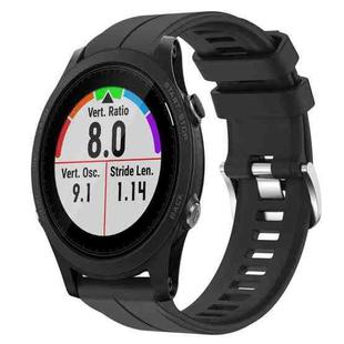 For Garmin Forerunner 935 22mm Silicone Sports Watch Band(Black)