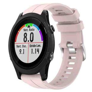 For Garmin Forerunner 935 22mm Silicone Sports Watch Band(Light Pink)