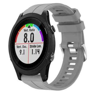 For Garmin Forerunner 935 22mm Silicone Sports Watch Band(Grey)