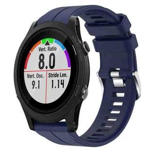For Garmin Forerunner 935 22mm Silicone Sports Watch Band(Dark Blue)