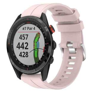 For Garmin Approach S62 22mm Silicone Sports Watch Band(Light Pink)