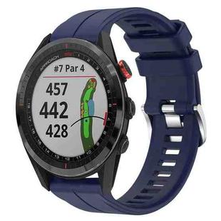 For Garmin Approach S62 22mm Silicone Sports Watch Band(Dark Blue)
