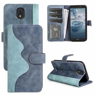 For Nokia C100 Stitching Horizontal Flip Leather Phone Case(Blue)