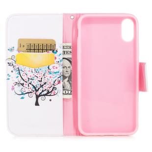 Colored Drawing Pattern Horizontal Flip Leather Case for Samsung Galaxy A20e ,with Holder & Card Slots & Wallet(Tree)