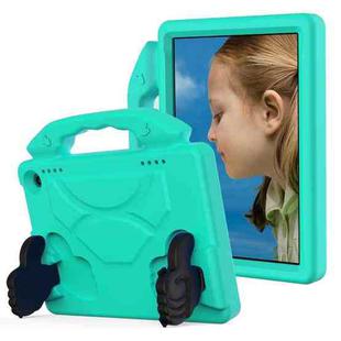 For Amazon Kindle Fire HD8 2020 Thumb Bracket EVA Shockproof Tablet Case (Glacier Green)