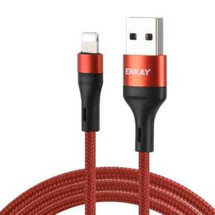 ENKAY ENK-CB118 1m USB 3.0 to 8 Pin 3A Fast Charging Sync Data Cable(Orange)
