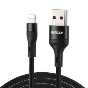 ENKAY ENK-CB118 1m USB 3.0 to 8 Pin 3A Fast Charging Sync Data Cable(Black)