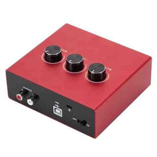 2x2 USB Recording Audio Sound Card(Red)