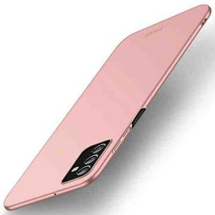For Samsung Galaxy M52 5G MOFI Frosted PC Ultra-thin Hard Case(Rose Gold)