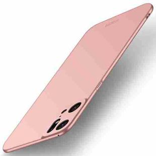 For OPPO Find X5 Pro MOFI Frosted PC Ultra-thin Hard Case(Rose Gold)