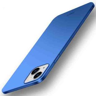 For iPhone 14 Plus MOFI Frosted PC Ultra-thin Hard Case  (Blue)