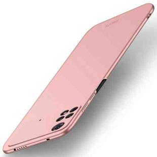 For Xiaomi POCO M4 Pro 4G MOFI Frosted PC Ultra-thin Hard Case(Rose gold)