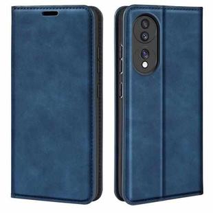 For Honor 70 Retro-skin Magnetic Suction Leather Phone Case(Dark Blue)