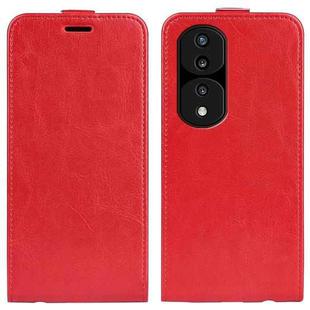 For Honor 70 Pro R64 Texture Vertical Flip Leather Phone Case(Red)