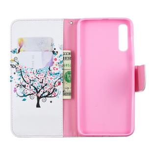 Colored Drawing Pattern Horizontal Flip Leather Case for Samsung Galaxy A50,with Holder & Card Slots & Wallet(Tree)
