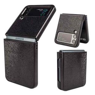 For Samsung Galaxy Z Flip4 Peacock Texture Phone Case(Black)