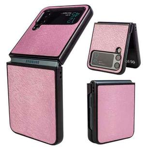 For Samsung Galaxy Z Flip4 Peacock Texture Phone Case(Pink)