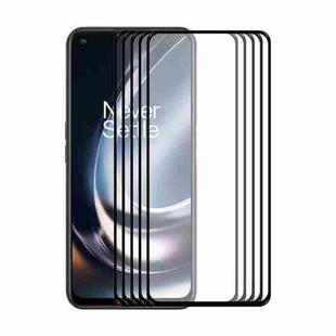 5 PCS For OnePlus Nord CE 2 Lite 5G ENKAY Hat-Prince Full Glue 0.26mm 9H 2.5D Tempered Glass Full Film