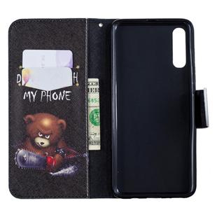 Colored Drawing Pattern Horizontal Flip Leather Case for Samsung Galaxy A70&A7,with Holder & Card Slots & Wallet(Bear)