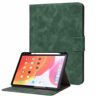For iPad Pro 11 2022 / 2021 / 2020 / 2018 Calf Texture Horizontal Flip Leather Tablet Case(Blue)