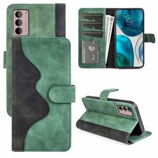 For Motorola Moto G42 Stitching Horizontal Flip Leather Phone Case(Green)