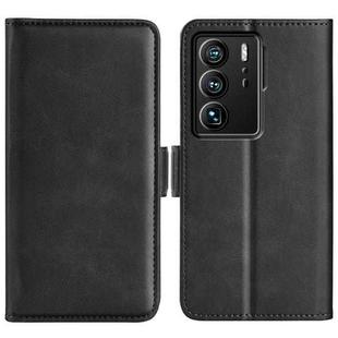 For ZTE Axon 40 Ultra Dual-side Magnetic Buckle Leather Phone Case(Black)