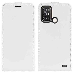 For ZTE Blade A52 R64 Texture Vertical Flip Leather Phone Case(White)