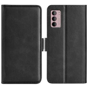 For Motorola Moto G42 Dual-side Magnetic Buckle Leather Phone Case(Black)