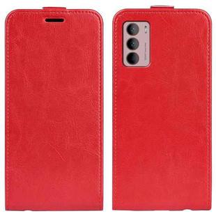 For Motorola Moto G42 R64 Texture Vertical Flip Leather Phone Case(Red)