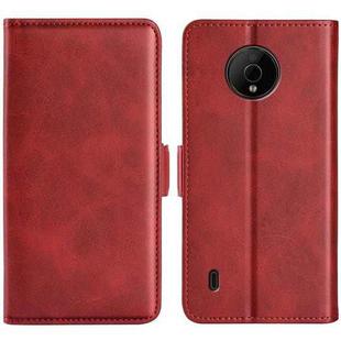 For Nokia C200 Dual-side Magnetic Buckle Horizontal Flip Leather Phone Case(Red)