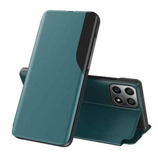 For Honor X8 2022 / X30i / Play6T Pro Side Display Shockproof Horizontal Flip Leather Phone Case(Green)