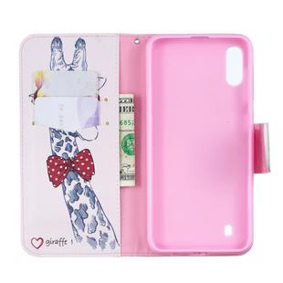 Colored Drawing Pattern Horizontal Flip Leather Case for Samsung Galaxy M10,with Holder & Card Slots & Wallet(Deer)