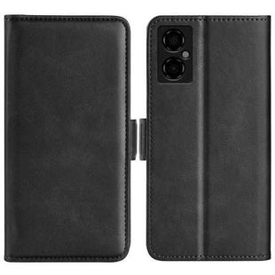 For Xiaomi Poco M4 5G Dual-side Magnetic Buckle Horizontal Flip Leather Phone Case(Black)