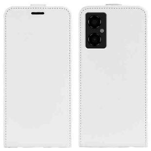 For Xiaomi Poco M4 5G R64 Texture Vertical Flip Leather Phone Case(White)
