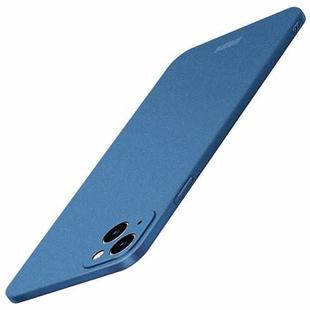 For iPhone 14 MOFI Fandun Series Frosted PC Ultra-thin Phone Case(Blue)