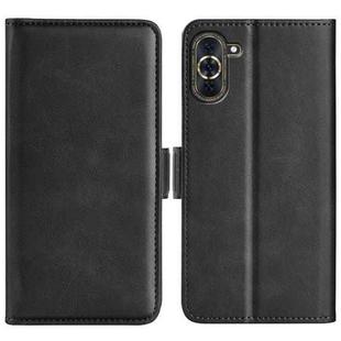 For Huawei Nova 10 Dual-side Magnetic Buckle Horizontal Flip Leather Phone Case(Black)