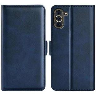 For Huawei Nova 10 Dual-side Magnetic Buckle Horizontal Flip Leather Phone Case(Dark Blue)