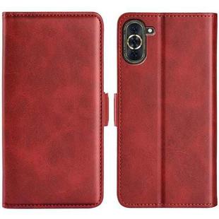 For Huawei Nova 10 Dual-side Magnetic Buckle Horizontal Flip Leather Phone Case(Red)