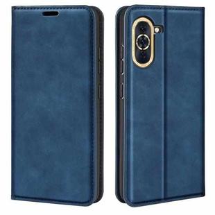 For Huawei Nova 10 Retro-skin Magnetic Suction Leather Phone Case(Dark Blue)