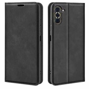For Huawei Nova 10 Pro Retro-skin  Magnetic Suction Leather Phone Case(Black)