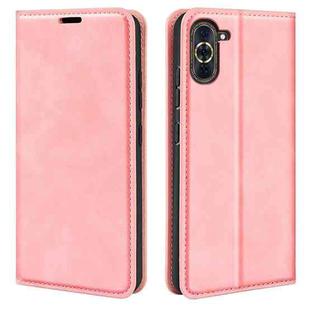 For Huawei Nova 10 Pro Retro-skin  Magnetic Suction Leather Phone Case(Pink)