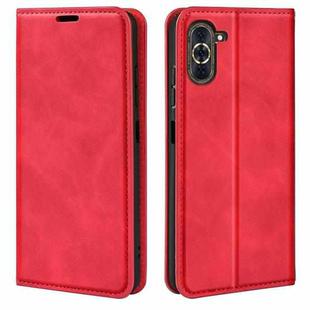 For Huawei Nova 10 Pro Retro-skin  Magnetic Suction Leather Phone Case(Red)