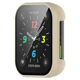 For OPPO Watch 2 42mm Fully Enclosed PC Tempered Film Watch Case(Ivory)