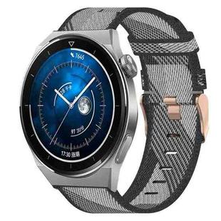 For Huawei Watch GT3 Pro 46mm 22mm Nylon Woven Watch Band(Grey)