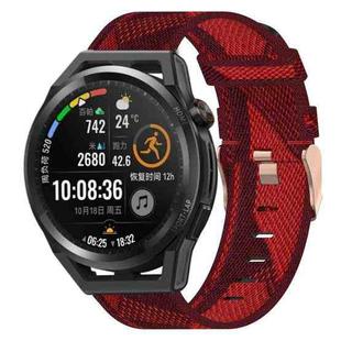 For Huawei Watch GT Runner 22mm Nylon Woven Watch Band(Red)